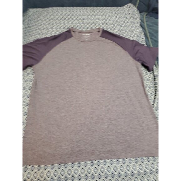 01.ALGO 01 Crew Neck T-Shirt Quick Dry SPF 40 Heathered Lilac Men's Size XXL - Picture 3 of 12
